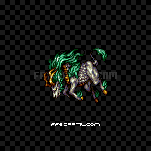 幻獣キリンの画像：FF6の幻獣図鑑 ／ FF6・ファイナルファンタジー6 完全攻略