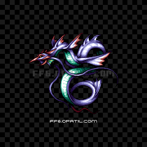 幻獣リヴァイアサンの画像：FF6の幻獣図鑑 ／ FF6・ファイナルファンタジー6 完全攻略